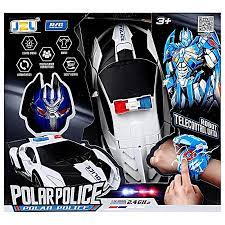 Transformer Polar Police Car R/C With Telecontrol Watch, Scale 1:18