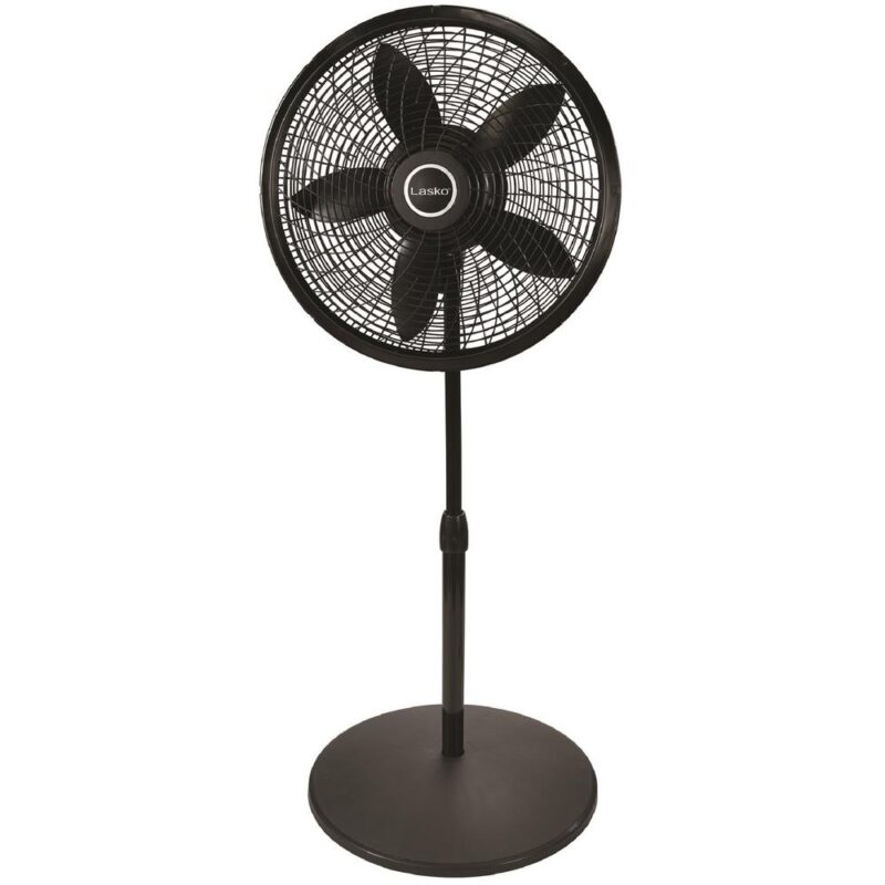18” BLACK LASKO PEDESTAL FAN