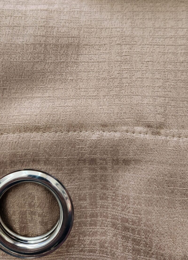 Heart & Home Curtain (54″ x 90″) – Coffee Style 004 - Image 2