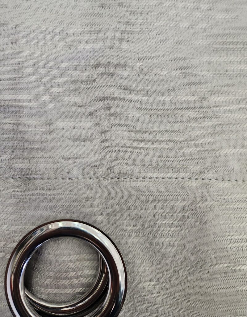 Heart & Home Curtain (54″ x 90″) – Silver Style 004 - Image 2
