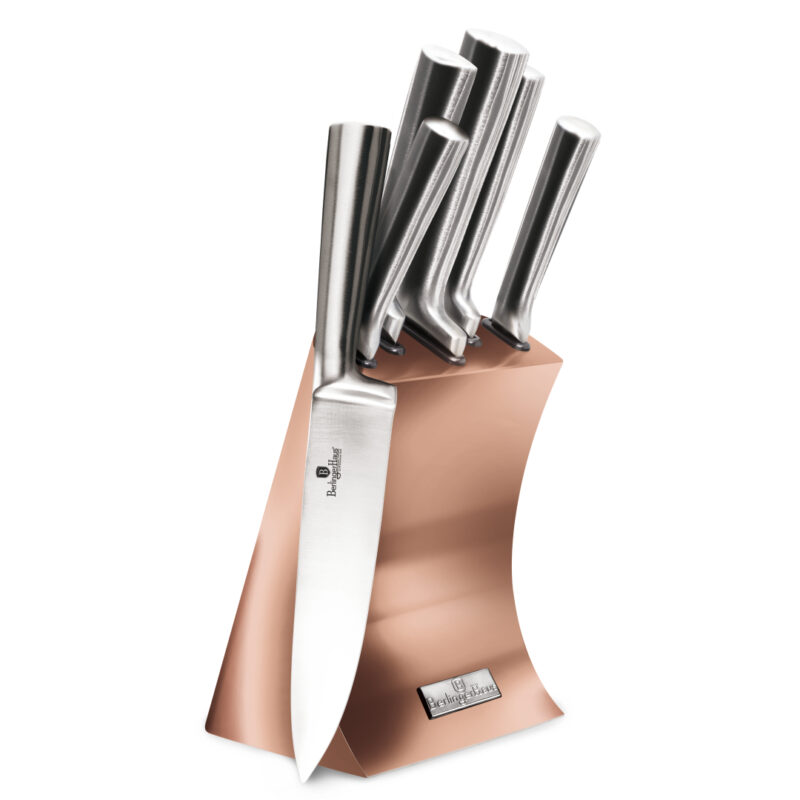 Knife Set with Stand Berlinger Haus Rose Gold Collection (BH-2451)