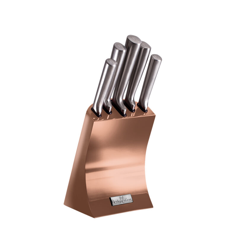 Knife Set with Stand Berlinger Haus Rose Gold Collection (BH-2451) - Image 2