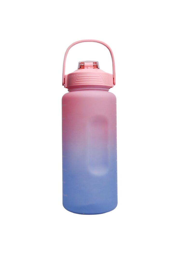 Motivational Travel Water Bottle 400ml - Pink Blue - Image 5