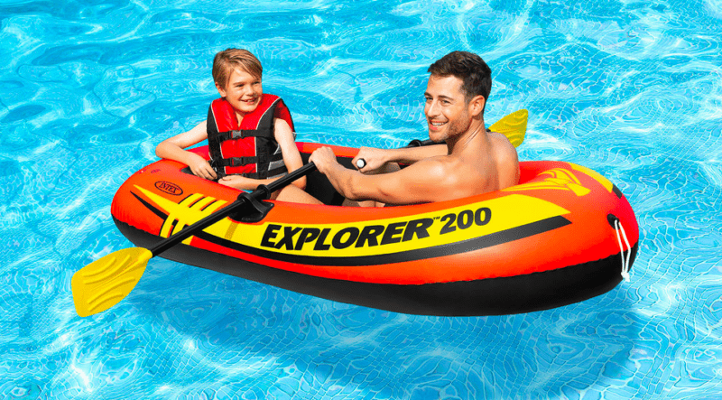 Intex Wet Set Explorer 200 Inflatable 2 Seater Boat - Image 6