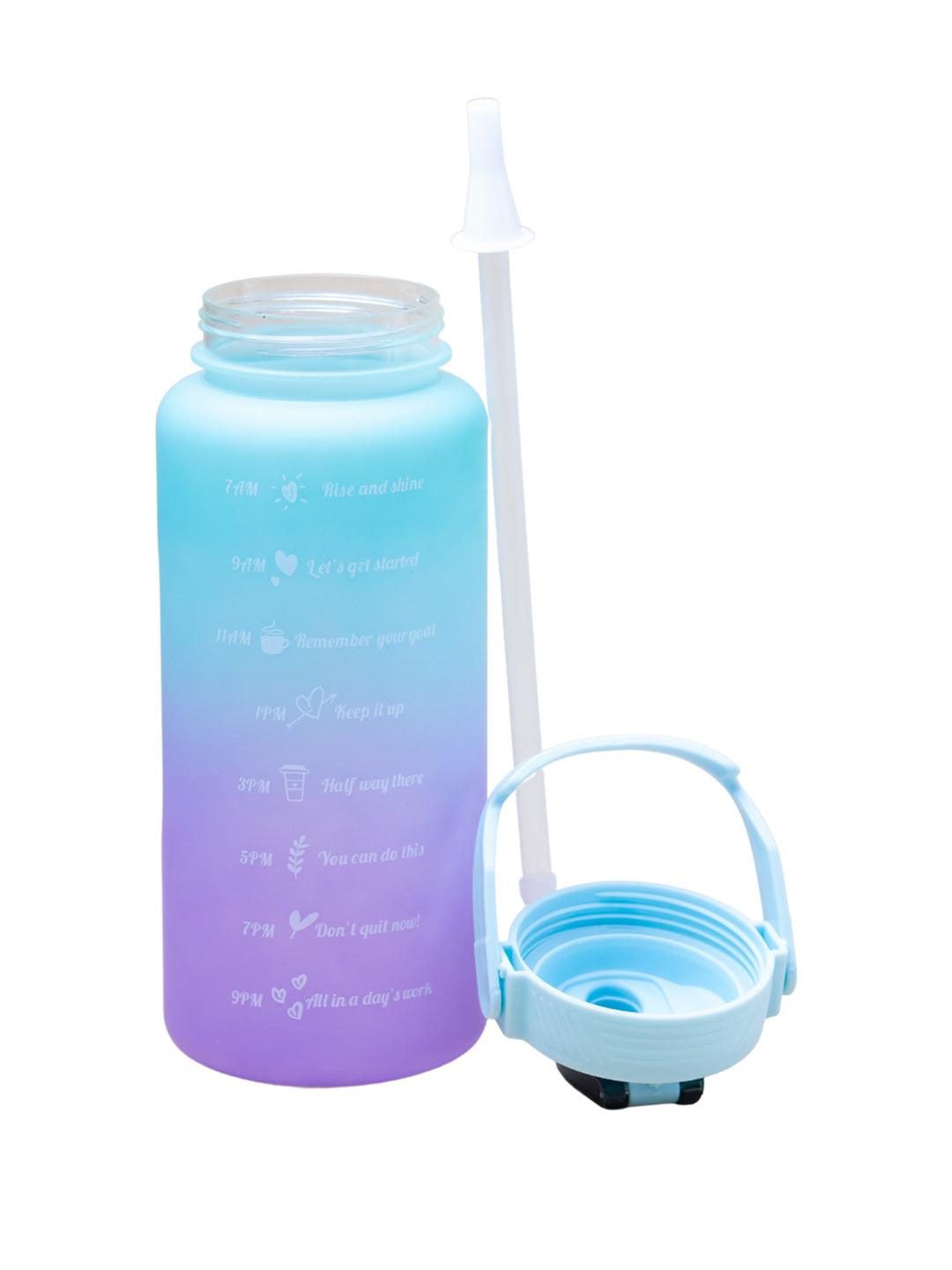 Motivational Travel Water Bottle 400ml – Blue Purple - Image 2