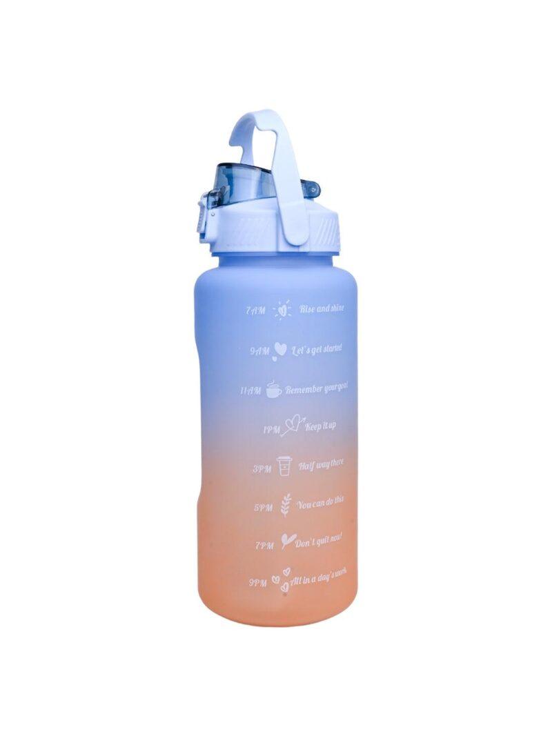 Motivational Travel Water Bottle 400ml – Blue Orange