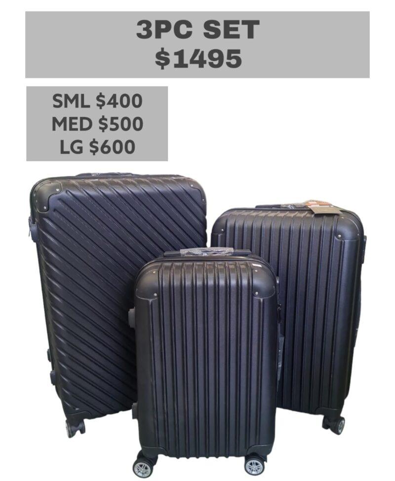 Ice 3 Pc Luggage Set (Black)