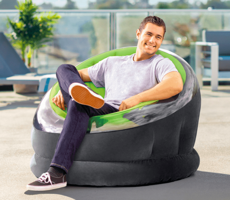 Intex Empire Chair Indoor / Outdoor Inflatable Lounger - Green - Image 6