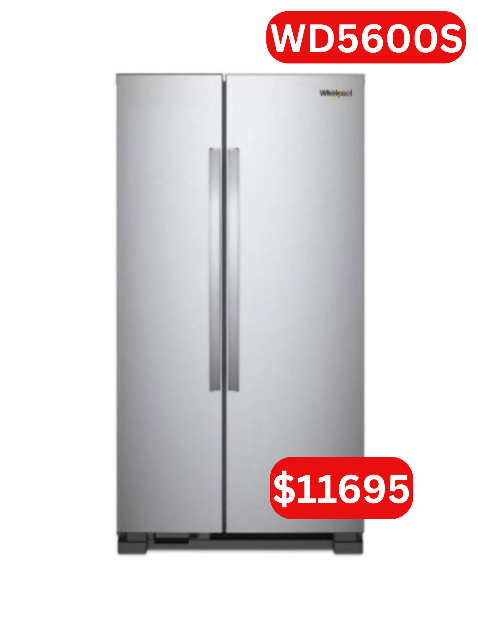 WHIRPOOL 25CUFT REFRIGERATOR