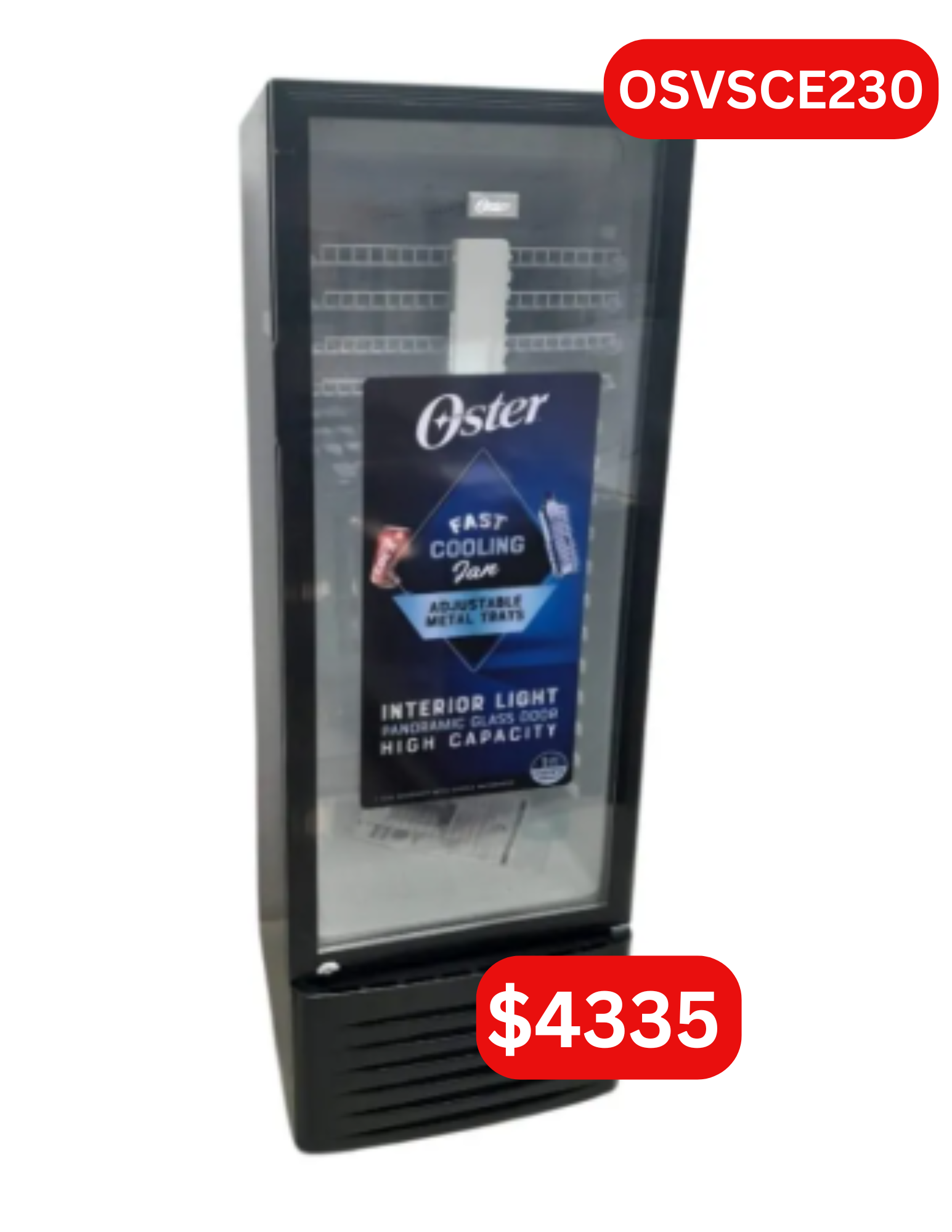 OSTER 8CU FT BEVERAGE CHILLER